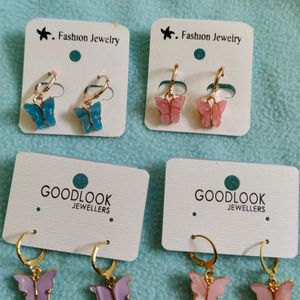 HUGGIES Drop Earrings ✨🦋🌼 ( Pack Of 1)