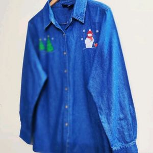 Denim Shirt Size-42