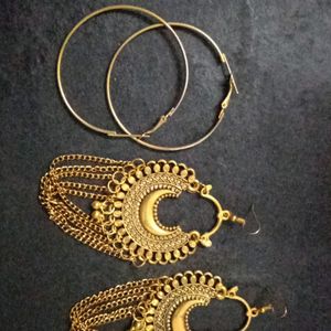 Oxidized Gold earrings