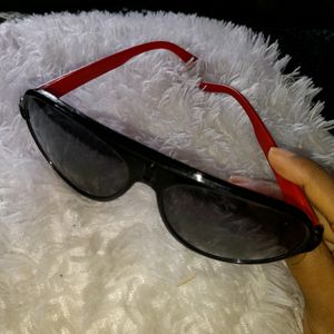 brand new black sunglass for men with red border