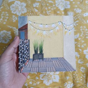 Lights Theme Hand painted Postcards