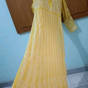 Chickenkari Frock With Cotton Inner