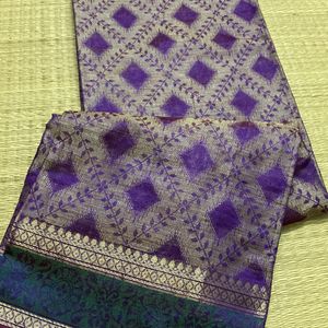 Offer: Purple Double Shaded Saree For Grabs