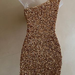 Full Glitter Designer Party Wear One Piece