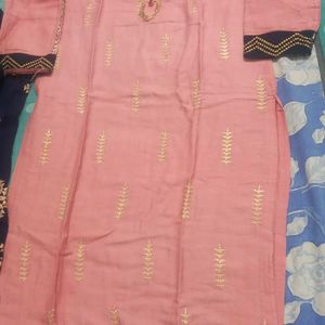 Pink And Nevy Blue Suit Set