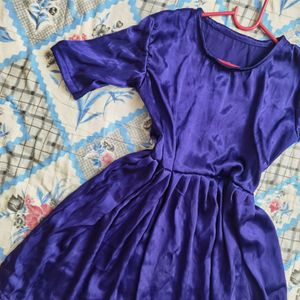 Vintage Satin Party Mini Dress