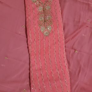 Pakistani Palazzo Semi Stitched Suit