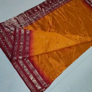 Pure Kanchipuram Saree 🧡❤️