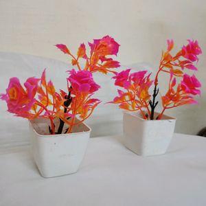 Artificial Flowers With Pot