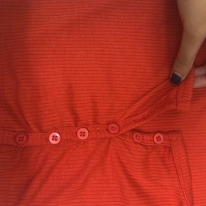 Fiery red crop top