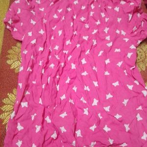 Butterfly Printed Top For Girls