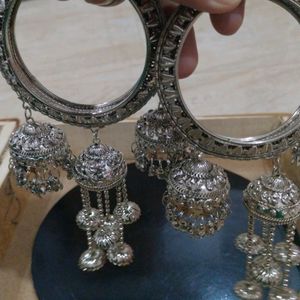 Oxidised Silver bangles