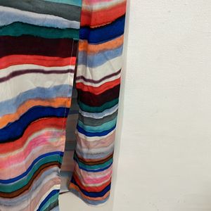 Multi-Colored Striped Dress