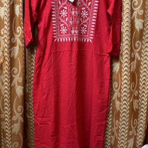 Pink Brand New Export Quality Kurta With Tag