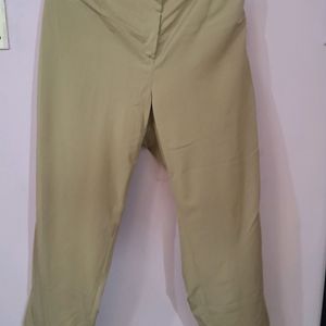 Straight Fit Khaki Trousers