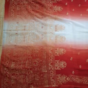 Multi Colored Chifon Saree With Self Design