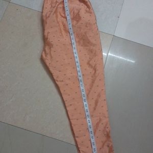 Peach Colour Pant Kurta Set For Women