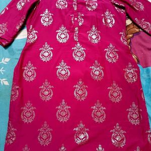 Beautiful Pink Colour Kurti