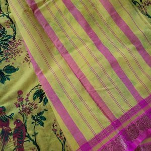 Narayanampet Saree With Designer Screen Print