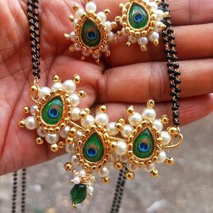 Peacock pendant Mangalsutra