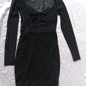 Brand New (Urbanic)  Black Glittery Party Dress