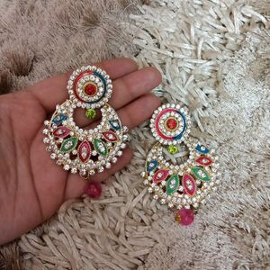 Multicolour Diamond Earrings