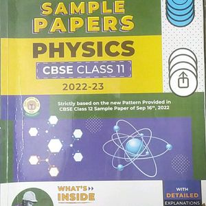 EDUCART Sample Papers PHYSICS Class 11 Cbse