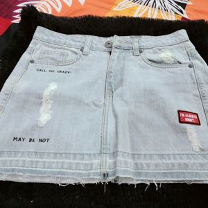 Denim Mini Skirt