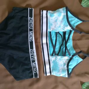 Combo Of Sports Bra + Hipster.