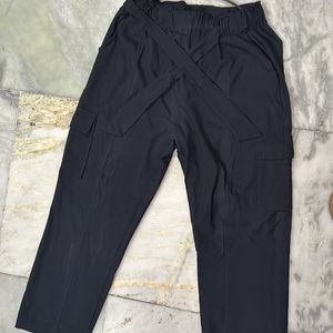 Length Straight Fit Solid Women Cargos