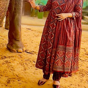 Brown Anarkali Suit 🤎