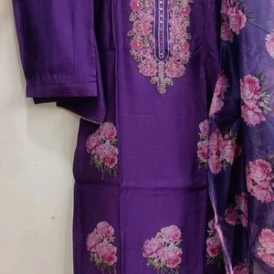 Purple 💜 Party Wear Kurthi