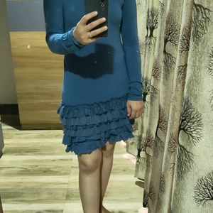 Blue Frill Dress