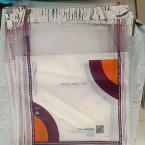 50- Transparent Courier Bags-6.5*8*1.5 Inches