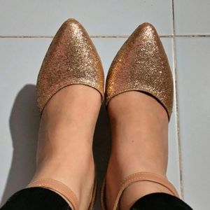 Glittery Golden Sandal