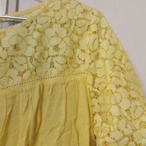 Yellow Lace Top