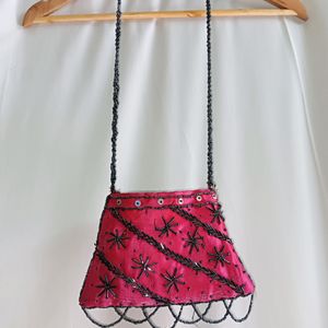 Embroidered Sling Bag For Girls/Kids