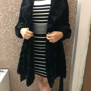 Luxurious Black Fur Coat