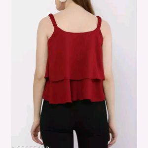 Casual Sleeveless Crop Top