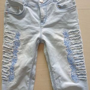 Skinny Fit Girl Faded Jeans