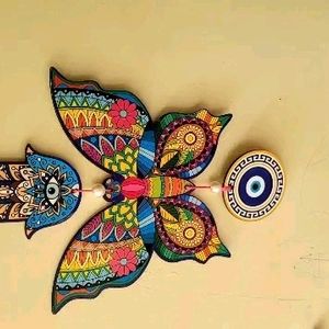 New Trending Wooden Butterfly Evil Eye