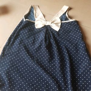 A Blue Bow Top