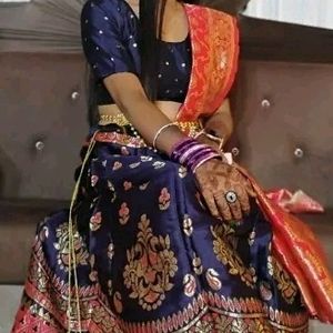 Beautiful Art Silk Lehnga Choli On Sale