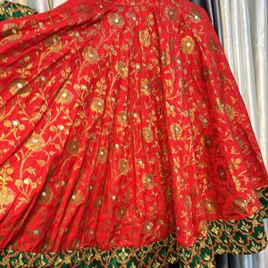 Full Embroidery Lahenga For Baby