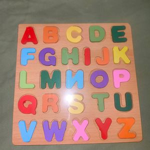 8x8 Wooden ABC Multiple Colour