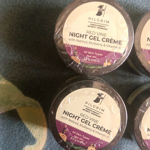 Pilgrim Red Vine Night Gel Cream Pack Of 4