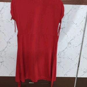 Red Shift Dress