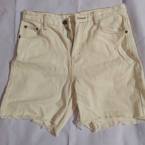 white Jeans short pant