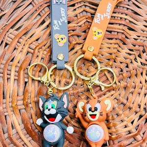 Tom N Jerry Keychains Set