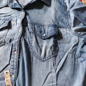 Vila Brand Denim Shirt